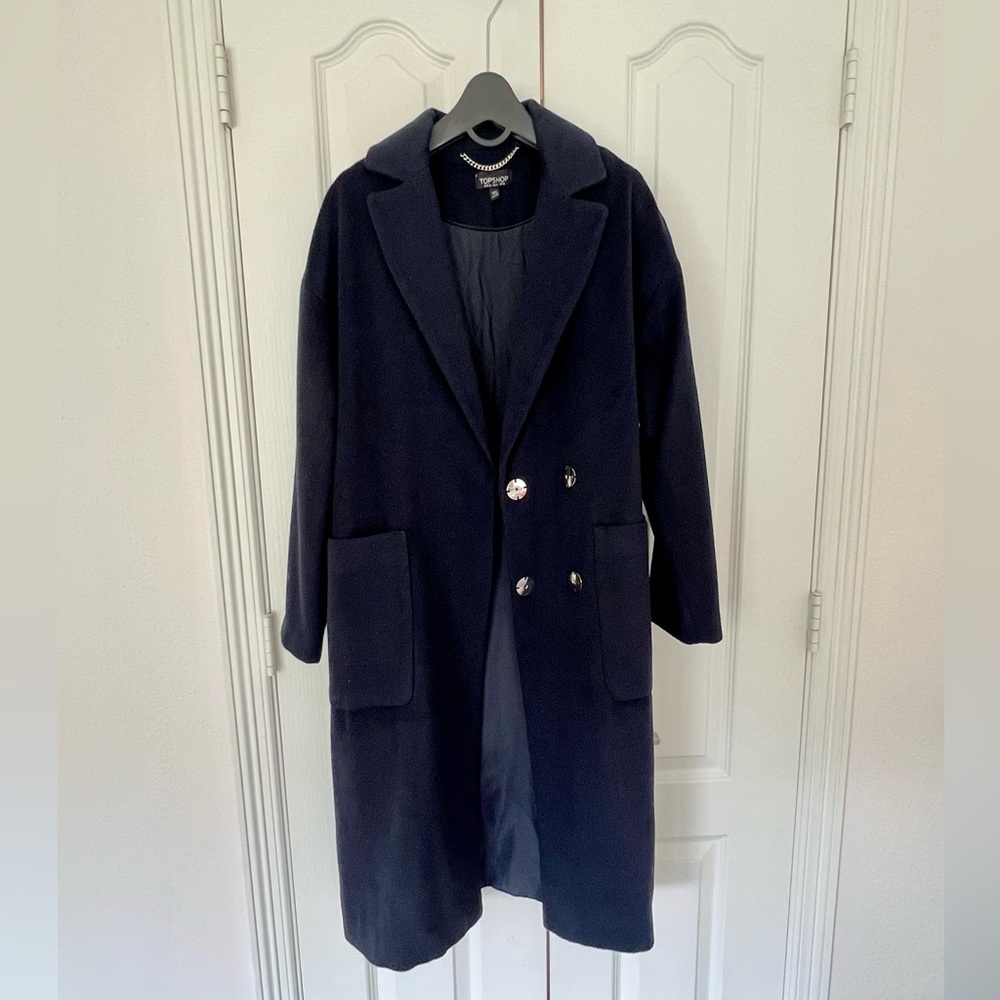 Topshop Wood Blend Coat